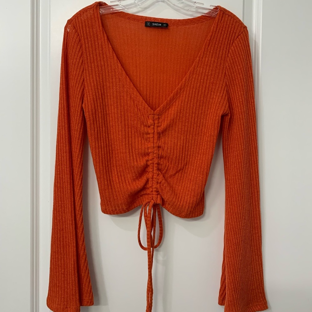 Shein Long Sleeve Crop Top